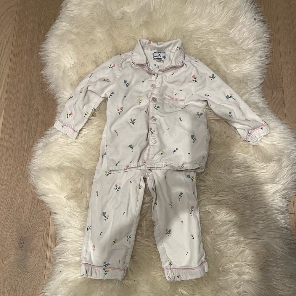 Petite Plume floral pajamas size 2T